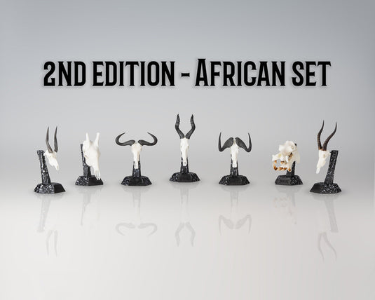 Resin Skullies - 2nd Edition African Species Set - Skullies