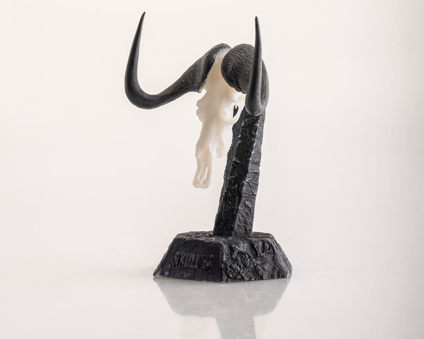 Resin Skullies - Miniature Replica Black Wildebeest Skull