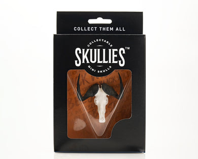 Resin Skullies - Miniature Replica Black Wildebeest Skull