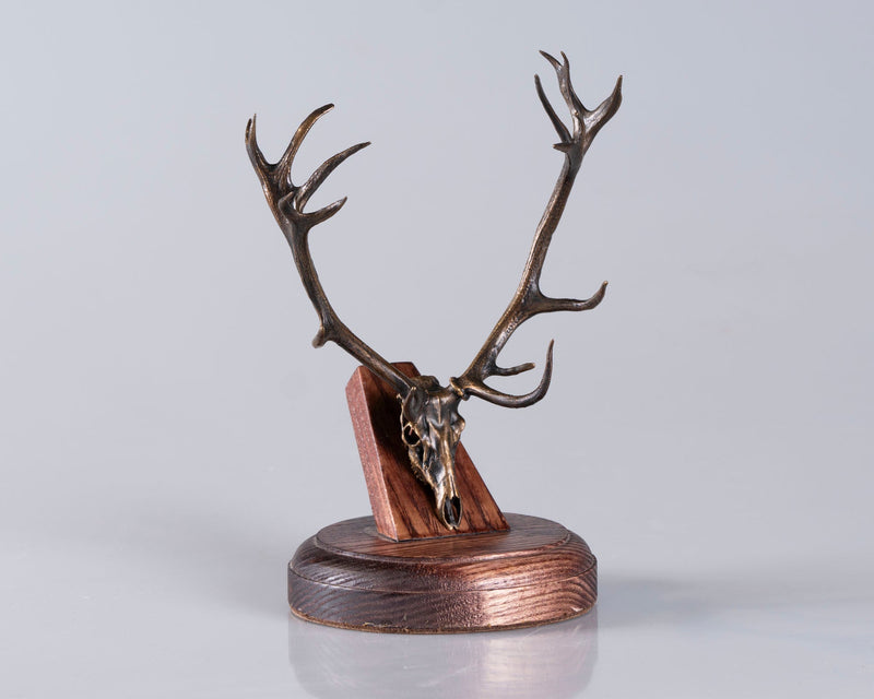 Load image into Gallery viewer, Bronze Skullies - Replica Miniature Red Deer Skull - Skullies
