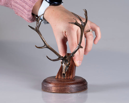 Bronze Skullies - Replica Miniature Red Deer Skull - Skullies