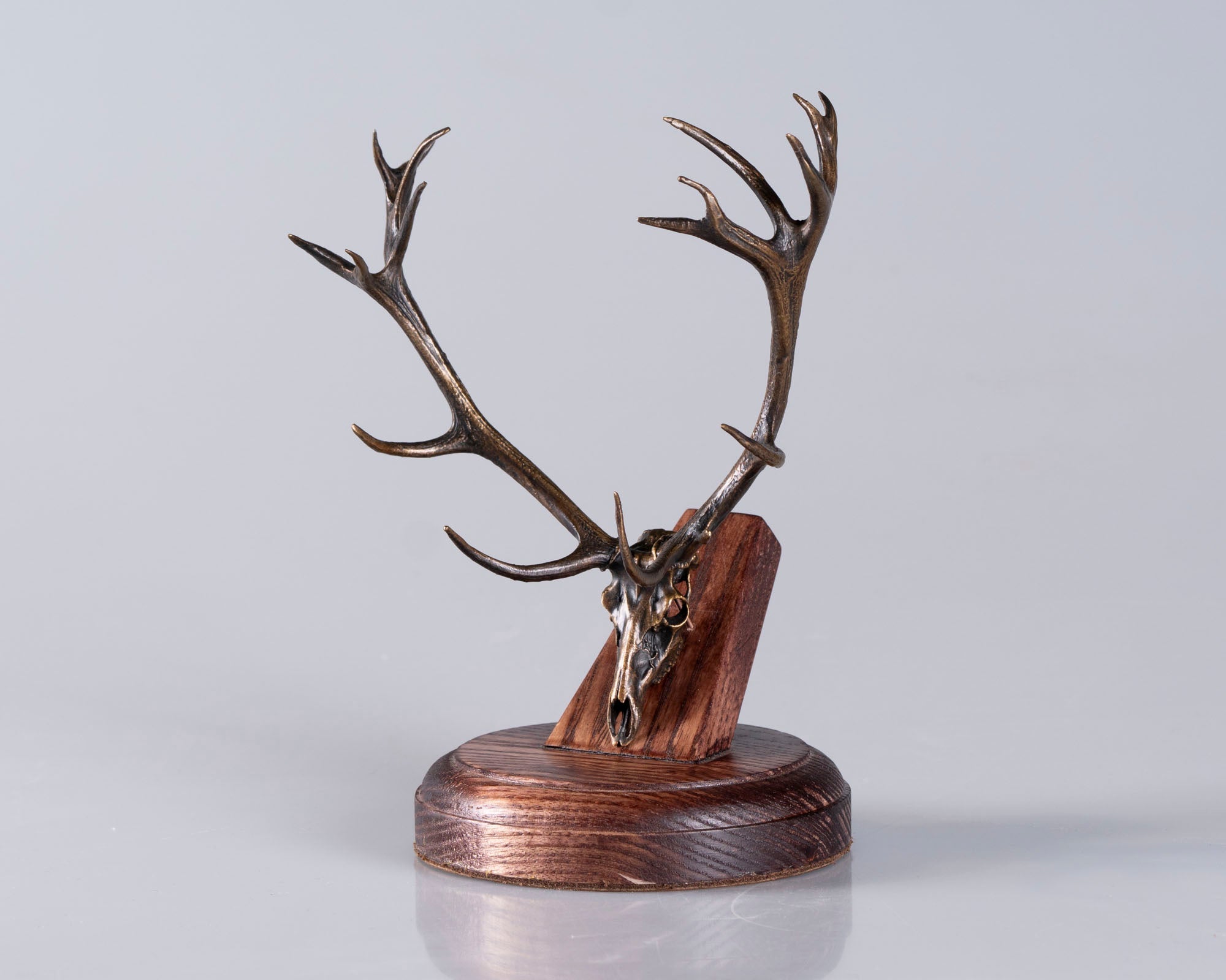 Bronze Skullies - Replica Miniature Red Deer Skull | Skullies