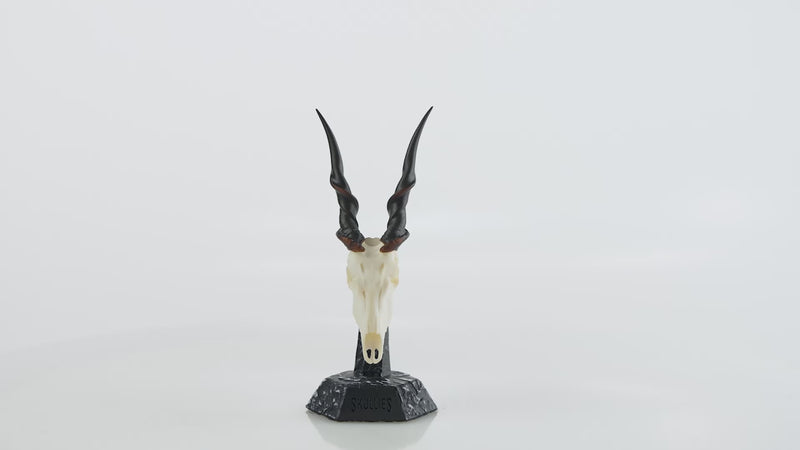 Load and play video in Gallery viewer, Resin Skullies - Miniature Replica Cape Eland Skull
