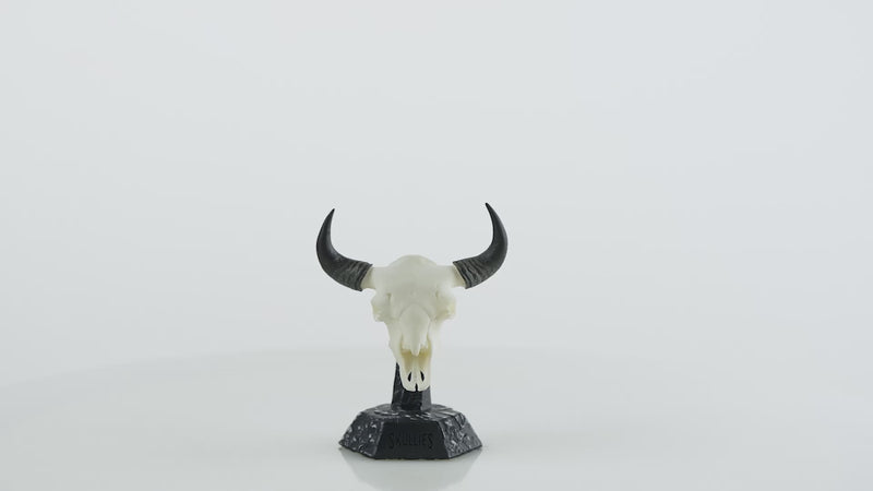 Load and play video in Gallery viewer, Resin Skullies - Miniature Replica Bison Skull
