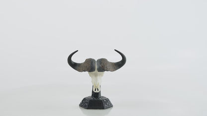 Hand-Painted Cape Buffalo Skull Collectible - Skullies Original