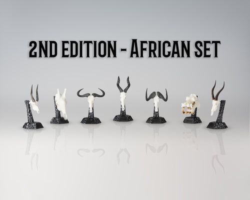 Resin Skullies - 2nd Edition African Species Set - Skullies