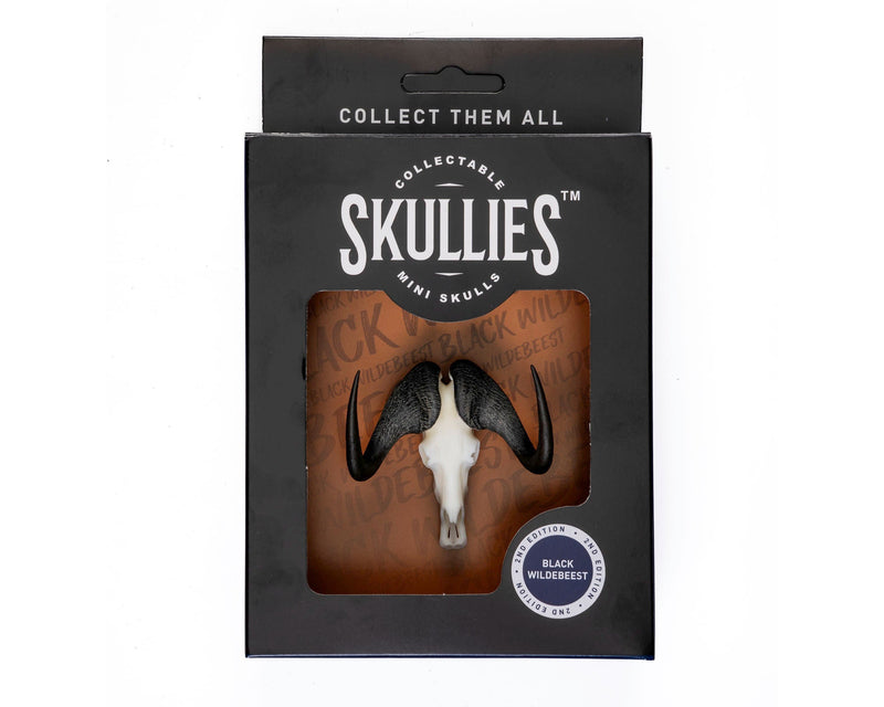 Load image into Gallery viewer, Resin Skullies - Miniature Replica Black Wildebeest Skull - Skullies
