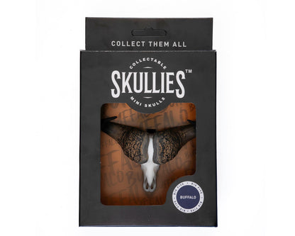 Resin Skullies - Miniature Replica Cape Buffalo Skull - Skullies
