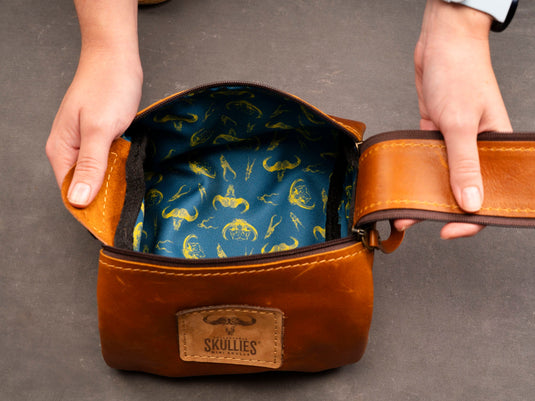 Shower Bag - Skullies Leather Collection - Skullies